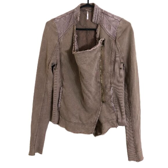 FREE People Shrunken Moto Jacket - Picture 3 of 11
